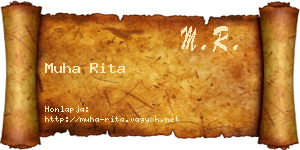 Muha Rita névjegykártya